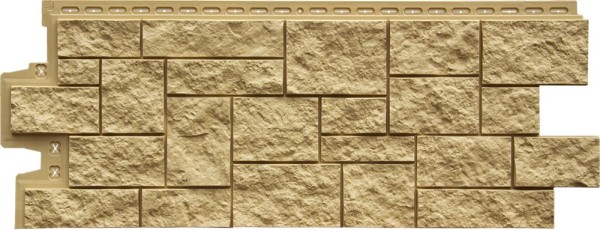Фасадная панель Grand Line Дикий камень Стандарт песочный купить в Шуе Фасадная панель Grand Line Дикий камень Стандарт песочный купить в Шуе