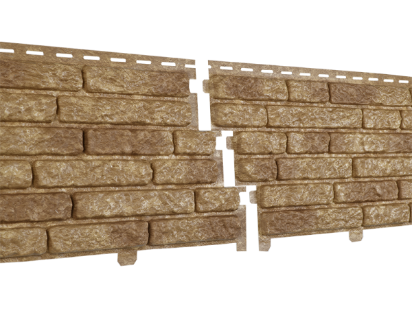 Фасадная панель Ю-пласт Стоун Хаус Кварцит Тёмно-бежевый купить в Шуе Фасадная панель Ю-пласт Стоун Хаус Кварцит Тёмно-бежевый купить в Шуе