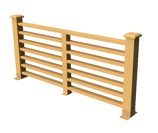 Ограждения декоративное ДПК GRINDERDECO Марсело песчаник купить в Шуе