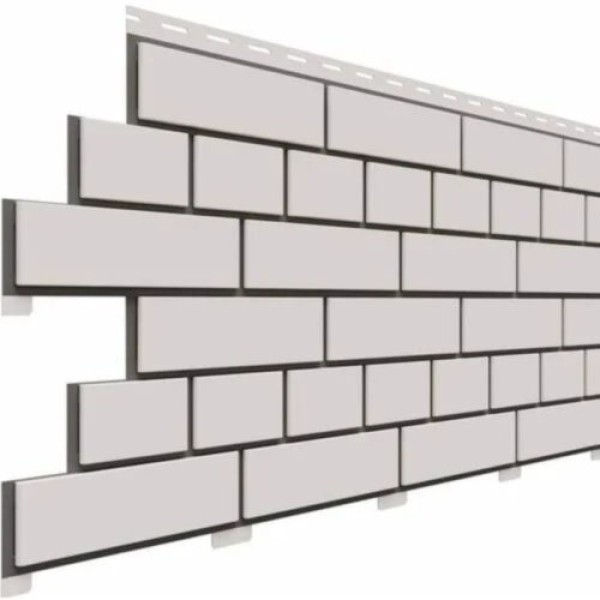 Фасадная панель Доломит Кирпич, Белый купить в Шуе