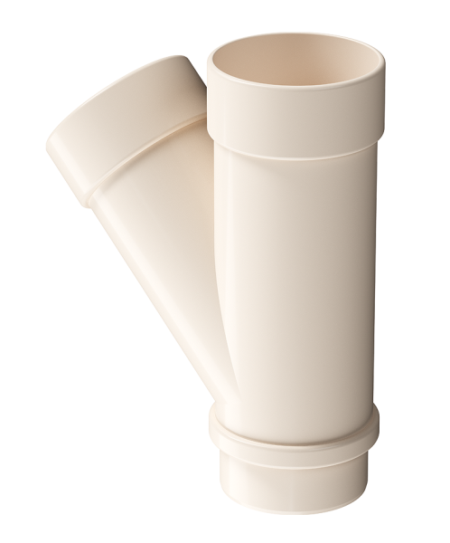 Тройник 45˚ Docke Lux ПВХ Латте купить в Шуе Тройник 45˚ Docke Lux ПВХ Латте купить в Шуе