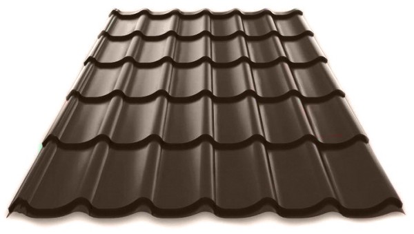Металлочерепица Металл Профиль Norman полиэстер 0,5 сталь RR32 темно-коричневый купить в Шуе Металлочерепица Металл Профиль Norman полиэстер 0,5 сталь RR32 темно-коричневый купить в Шуе