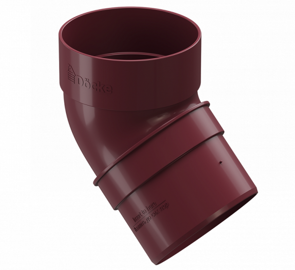 Колено 45˚ПВХ Docke STANDART красный купить в Шуе Колено 45˚ПВХ Docke STANDART красный купить в Шуе