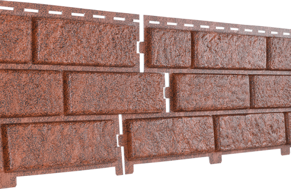 Фасадная панель Ю-Пласт Стоун Хаус Кирпич Красный купить в Шуе Фасадная панель Ю-Пласт Стоун Хаус Кирпич Красный купить в Шуе