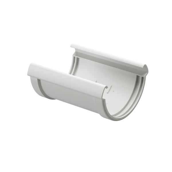 Соединитель Желоба Docke Lux ПВХ Пломбир купить в Шуе