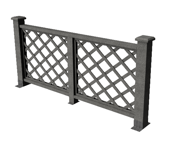 Ограждения декоративное ДПК GRINDERDECO Ламбет серый базальт купить в Шуе Ограждения декоративное ДПК GRINDERDECO Ламбет серый базальт купить в Шуе