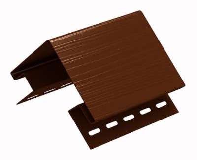 Наружный угол Ю-пласт коричневый