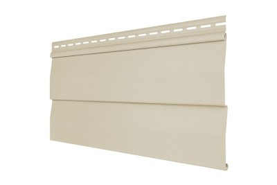 Виниловый сайдинг Tecos - корабельный брус, ваниль 