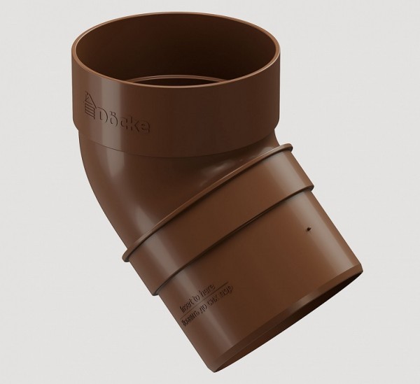 Колено 45˚ПВХ Docke STANDART Светло-коричневый купить в Шуе Колено 45˚ПВХ Docke STANDART Светло-коричневый купить в Шуе