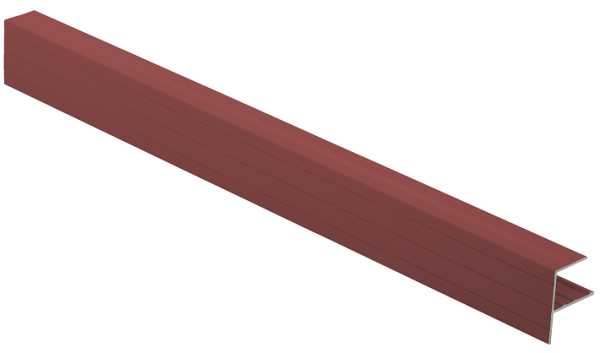 F-профиль Grinder закрывающий красный купить в Шуе