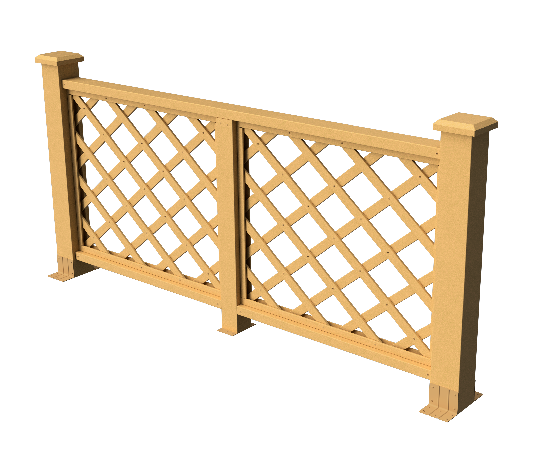 Ограждения декоративное ДПК GRINDERDECO Ламбет песчаник купить в Шуе Ограждения декоративное ДПК GRINDERDECO Ламбет песчаник купить в Шуе