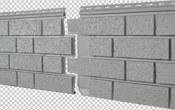 Фасадная панель Ю-пласт Стоун Хаус S-Lock Клинкер Нордик дым купить в Шуе