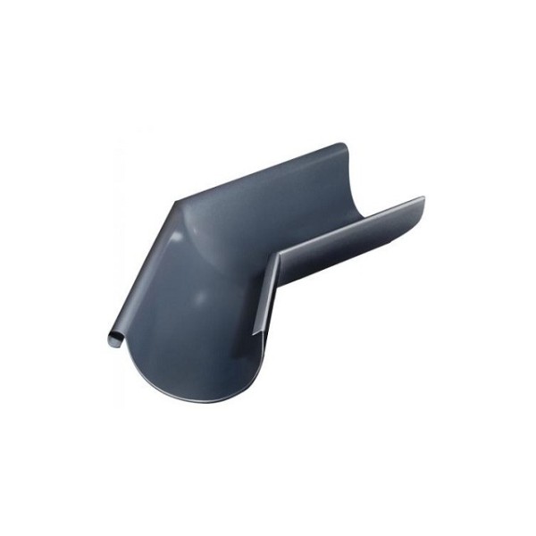 Водосток Grand Line 150x100 – Угол желоба наружный 135° RAL 7024 купить в Шуе