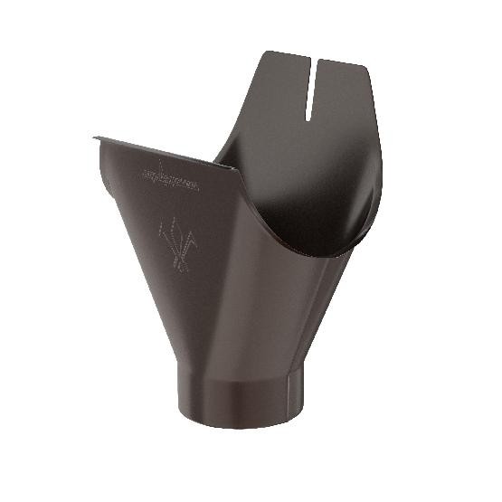 Водосток Aquasistem, система 125x90 - Воронка желоба RR 32 Тёмно-Коричневый купить в Шуе