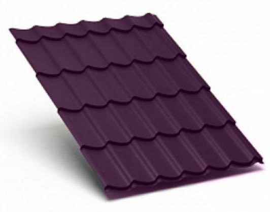 Металлочерепица Металл Профиль матовый полиэстр Valori 0,5 сталь RR 779 баклажан купить в Шуе Металлочерепица Металл Профиль матовый полиэстр Valori 0,5 сталь RR 779 баклажан купить в Шуе