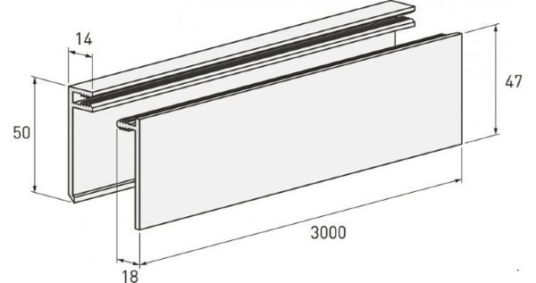 Планка финишная белая купить в Шуе Планка финишная белая купить в Шуе
