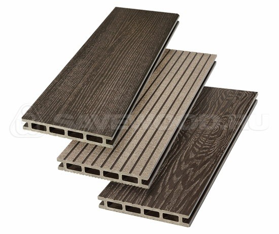Террасная доска из ДПК SW Carpinus (R) — двухсторонняя темно-коричневый купить в Шуе