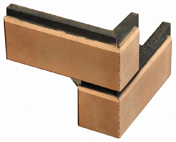 Угловой элемент Кирисс Фасад Гладкий кирпич с фаской купить в Шуе Угловой элемент Кирисс Фасад Гладкий кирпич с фаской купить в Шуе