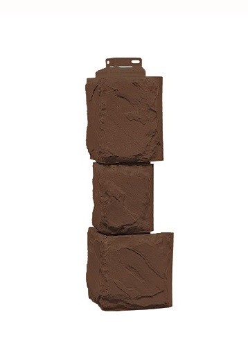 Угол Фасайдинг Серия «Камень крупный» Коричневый купить в Шуе Угол Фасайдинг Серия «Камень крупный» Коричневый купить в Шуе