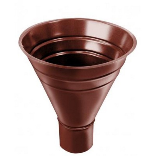 Водосток Grand Line 125x90 –  Воронка водосборная RAL 8004 купить в Шуе Водосток Grand Line 125x90 –  Воронка водосборная RAL 8004 купить в Шуе