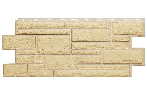 Фасадная панель Техоснастка, Камень Дикий, Желтый купить в Шуе Фасадная панель Техоснастка, Камень Дикий, Желтый купить в Шуе