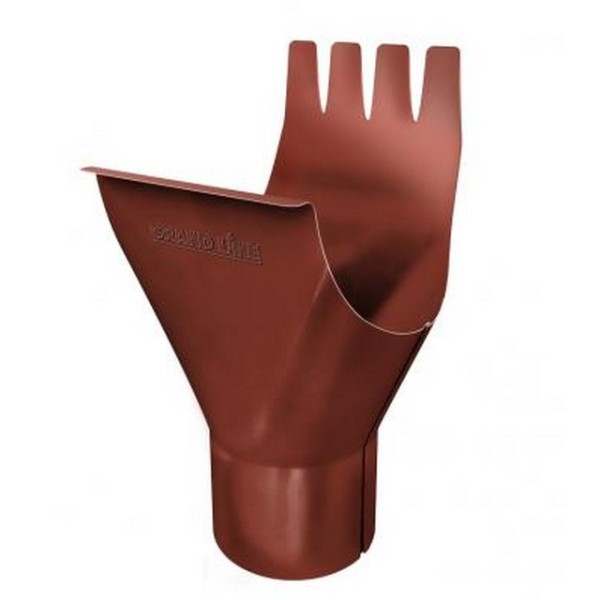 Водосток Grand Line 125x90 – Воронка желоба RAL 8004 купить в Шуе