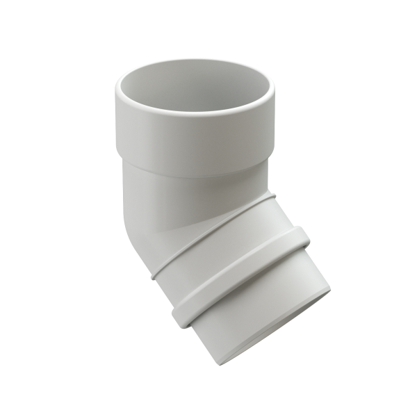 Колено 45˚ Docke Lux ПВХ Пломбир купить в Шуе