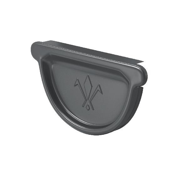 Водосток Aquasistem, система 150/100 -  Заглушка универсальная с резиновым уплотнителем RAL 7024 Тёмно-серый купить в Шуе