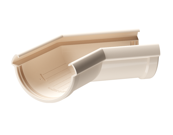 Угол желоба 135° Docke Lux ПВХ Латте купить в Шуе Угол желоба 135° Docke Lux ПВХ Латте купить в Шуе