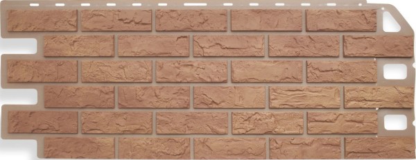 Фасадная панель Цокольный сайдинг Альта-профиль - коллекция "кирпич", кирпич бежевый купить в Шуе
