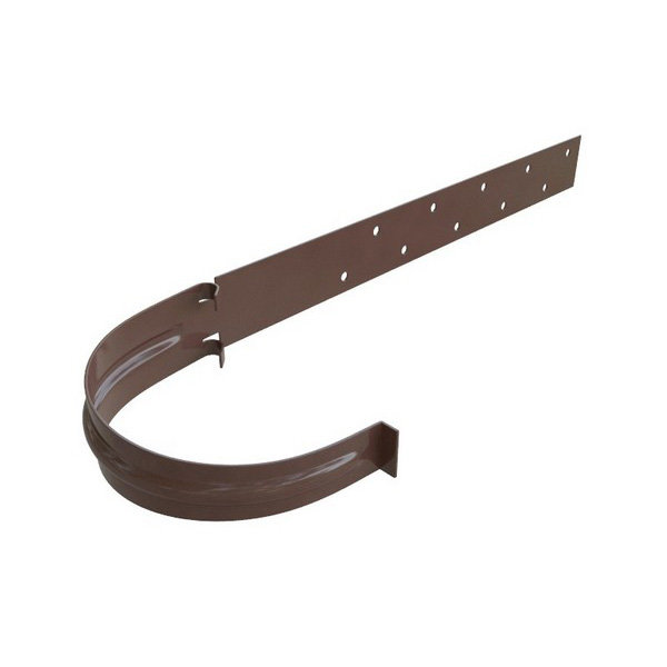 Водосток Альта-Профиль ПВХ – Кронштейн желоба (коричневый) купить в Шуе