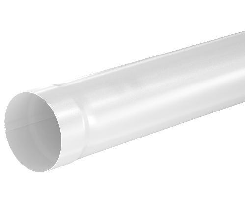 Водосток Aquasistem, система 150x100 - Труба водосточная 1.00м RR 20 Мраморно-белый купить в Шуе Водосток Aquasistem, система 150x100 - Труба водосточная 1.00м RR 20 Мраморно-белый купить в Шуе