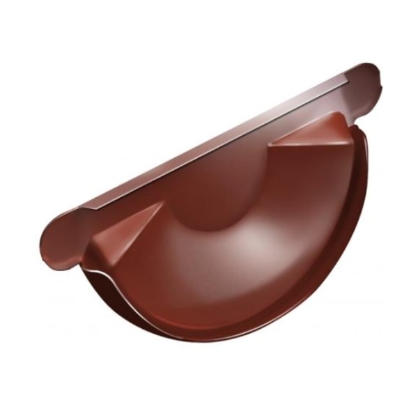 Водосток Grand Line 125x90 – Заглушка желоба RAL 8004 купить в Шуе