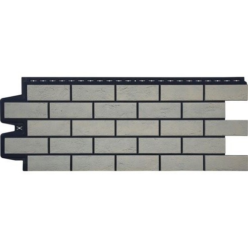 Фасадная панель Grand Line Состаренный кирпич Элит ваниль, ШОВ чёрный купить в Шуе Фасадная панель Grand Line Состаренный кирпич Элит ваниль, ШОВ чёрный купить в Шуе