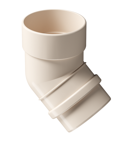 Колено 45˚ Docke Lux ПВХ Латте купить в Шуе Колено 45˚ Docke Lux ПВХ Латте купить в Шуе