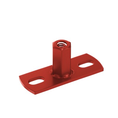 Водосток Aquasistem, система 150x100 - Держатель для хомута под метиз RR 29 Бургундский