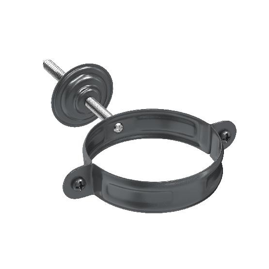 Водосток Aquasistem, система 150/100 - Комплект крепления трубы RAL 7024 Тёмно-серый купить в Шуе Водосток Aquasistem, система 150/100 - Комплект крепления трубы RAL 7024 Тёмно-серый купить в Шуе