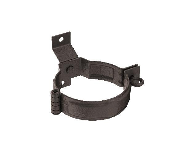 Водосток Aquasistem, Система 125x90 - Декоративный хомут трубы под дерево с комплектом крепления RR 32 Тёмно-коричневый matt купить в Шуе Водосток Aquasistem, Система 125x90 - Декоративный хомут трубы под дерево с комплектом крепления RR 32 Тёмно-коричневый matt купить в Шуе