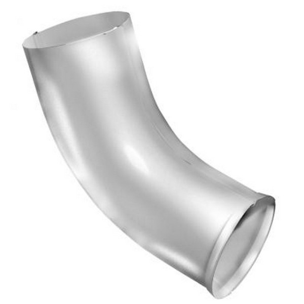 Водосток Grand Line 125x90 – Колено сливное RAL 9003 купить в Шуе