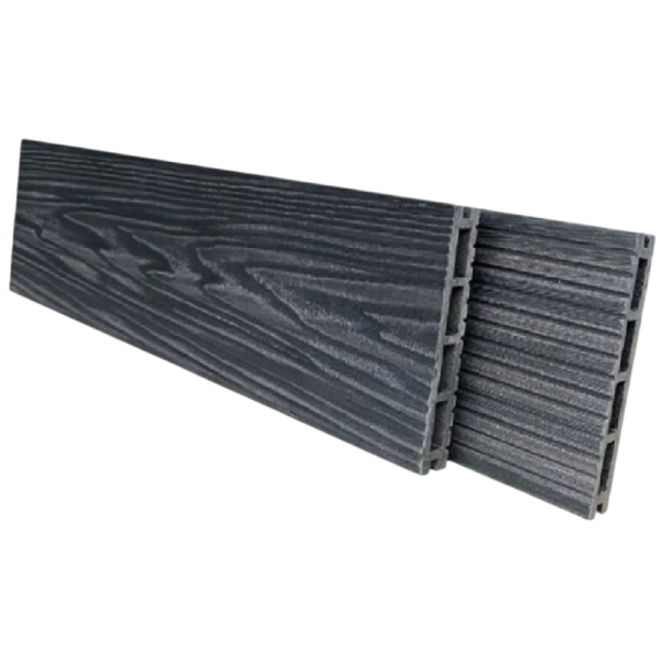 Террасная доска NanoWood Comfort 3D тиснение + вельвет Графит купить в Шуе Террасная доска NanoWood Comfort 3D тиснение + вельвет Графит купить в Шуе