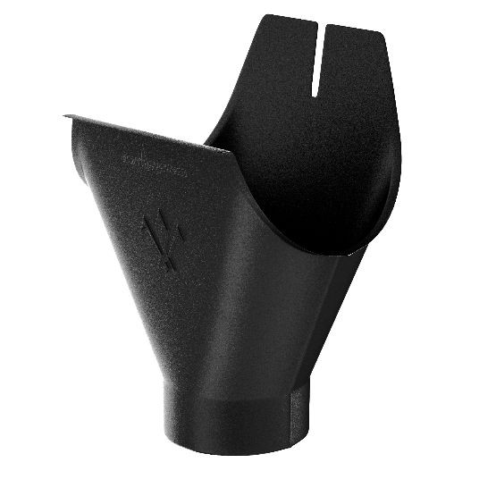 Водосток Aquasistem, система 125x90 - Воронка желоба RAL 9005 Чёрный купить в Шуе Водосток Aquasistem, система 125x90 - Воронка желоба RAL 9005 Чёрный купить в Шуе