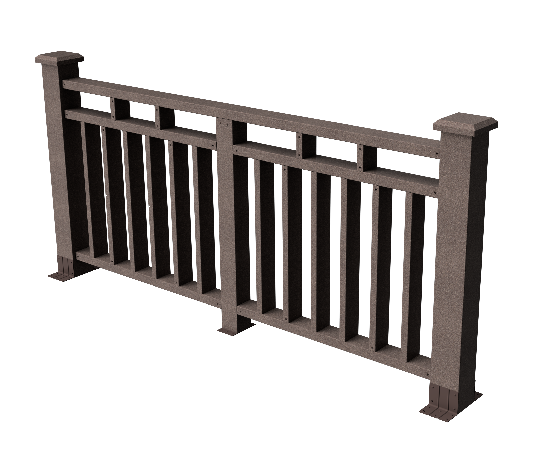 Ограждения декоративное ДПК GRINDERDECO Европа венге купить в Шуе Ограждения декоративное ДПК GRINDERDECO Европа венге купить в Шуе