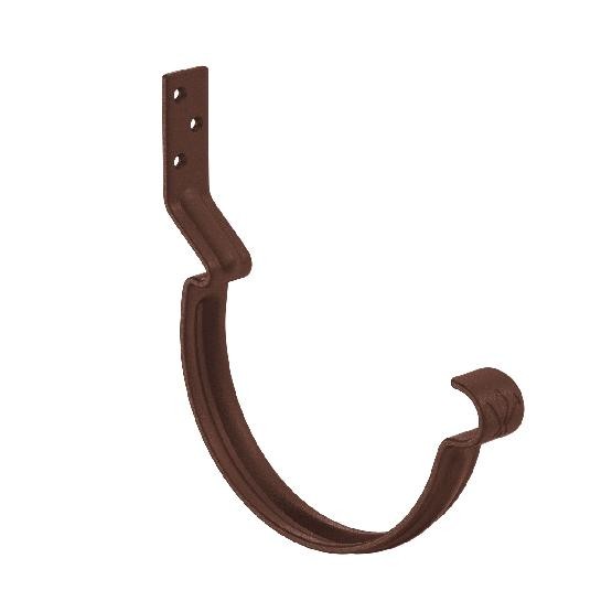 Водосток Aquasistem, Система 125x90 -  Крюк крепления желоба короткий RAL 8017 Коричневый matt купить в Шуе