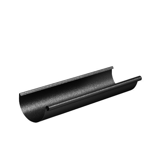 Водосток Aquasistem, система 125x90 - Водосточный желоб 3.00м RAL 9005 Чёрный купить в Шуе Водосток Aquasistem, система 125x90 - Водосточный желоб 3.00м RAL 9005 Чёрный купить в Шуе