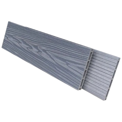 Террасная доска NanoWood Comfort 3D тиснение + вельвет Серый