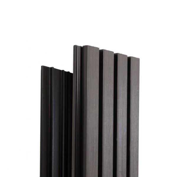 Фасадная доска Ecodecking Техно реечная 200х26х3000 Графит купить в Шуе Фасадная доска Ecodecking Техно реечная 200х26х3000 Графит купить в Шуе