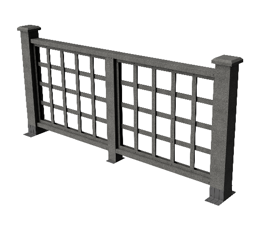 Ограждения декоративное ДПК GRINDERDECO Дувр серый базальт купить в Шуе Ограждения декоративное ДПК GRINDERDECO Дувр серый базальт купить в Шуе