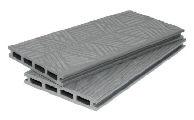 Террасная доска ДПК POLIVAN GROUP 3D+3D NEW пустотелая двухсторонняя DENPASAR Серый