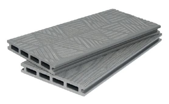 Террасная доска ДПК POLIVAN GROUP 3D+3D NEW пустотелая двухсторонняя DENPASAR Серый купить в Шуе