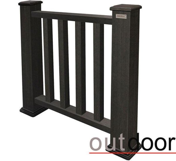 Ограждение из ДПК Outdoor Классик 3D STORM чёрный купить в Шуе Ограждение из ДПК Outdoor Классик 3D STORM чёрный купить в Шуе